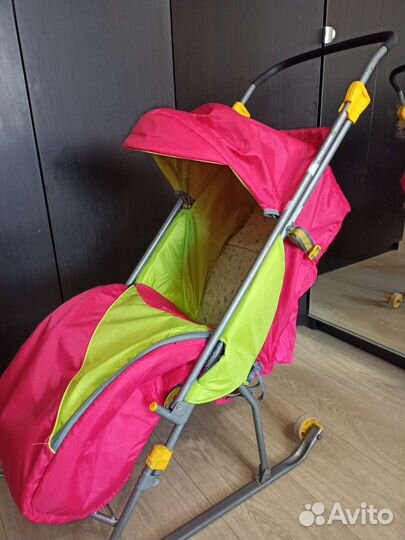 Детские санки коляска