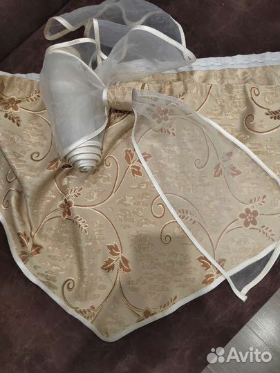 Комплект штор с ламбрекеном