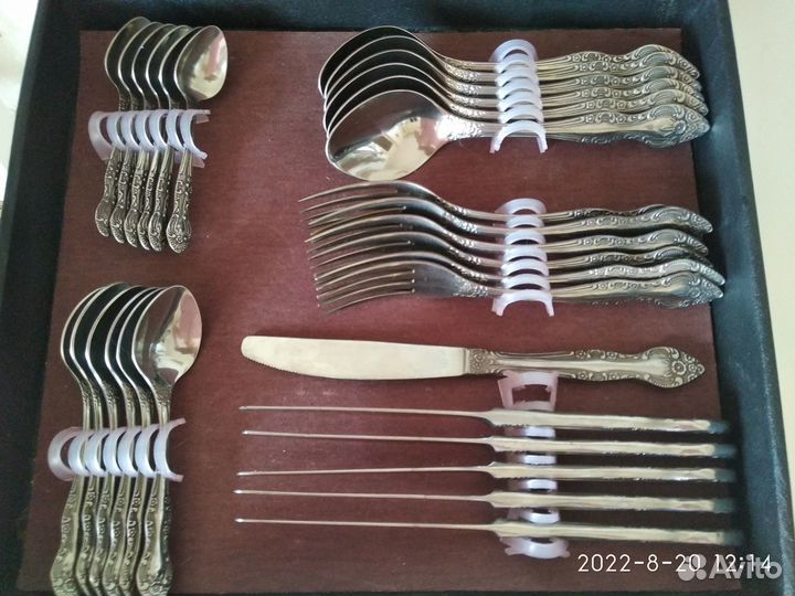 Набор столовых приборов нержав.сталь, 30 предметов