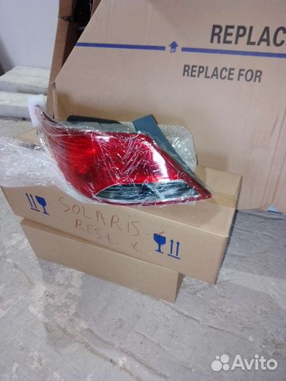 Hyundai solaris 1 седан левая фонарь рестайлинг