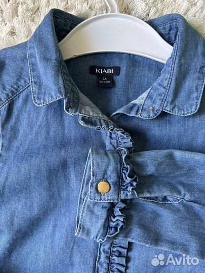 Рубашка джинсовая для девочки