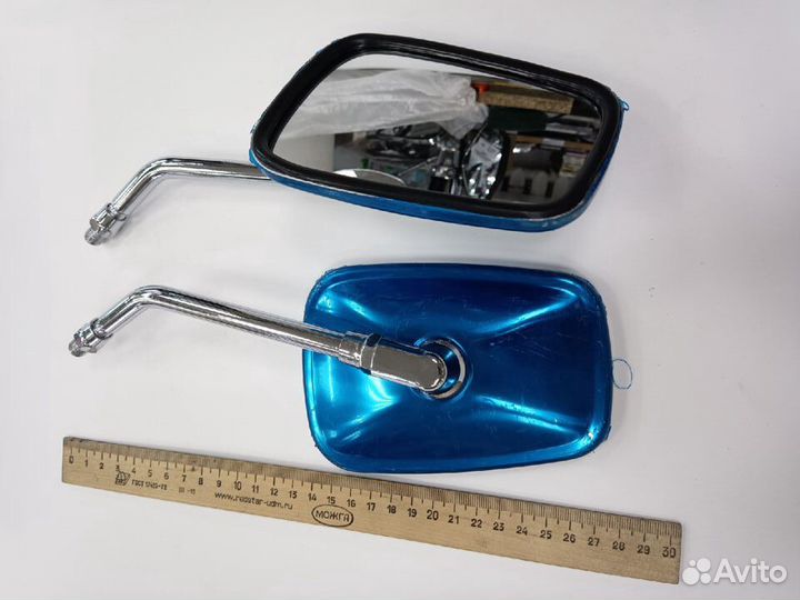 Зеркала (009) металл квадр. хром (компл)