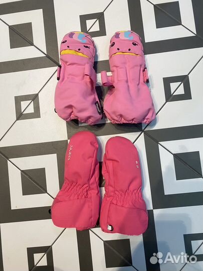 Варежки Lassie и Oldos 1-2 года