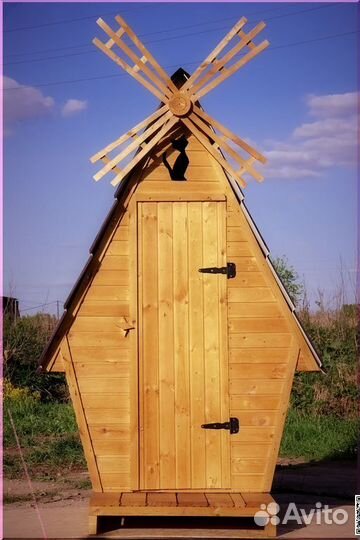 Дачный туалет деревянный SHP796
