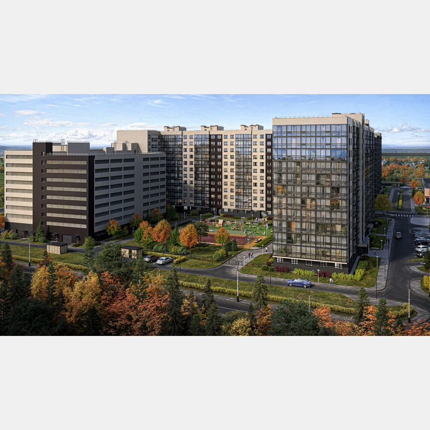 2-к. квартира, 61,5 м², 2/12 эт.