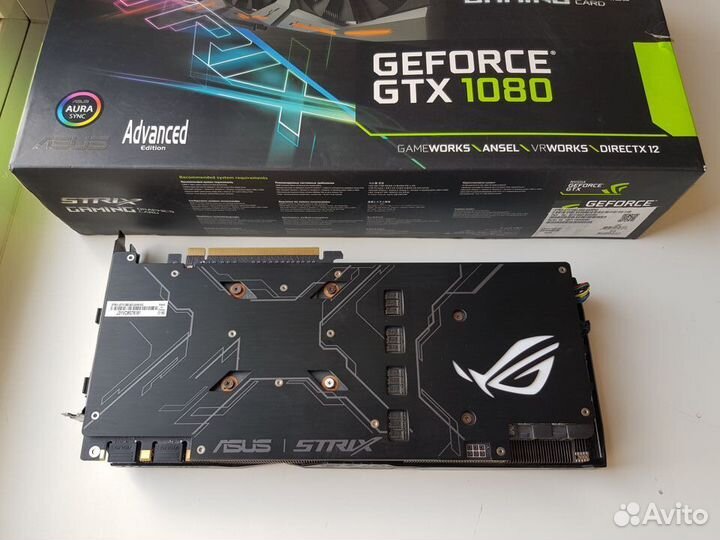 Видеокарта Asus Strix GTX 1080 8gb