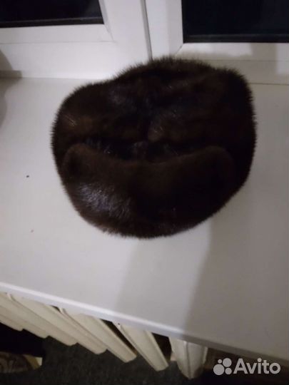 Норковая шапка мужская новая 58