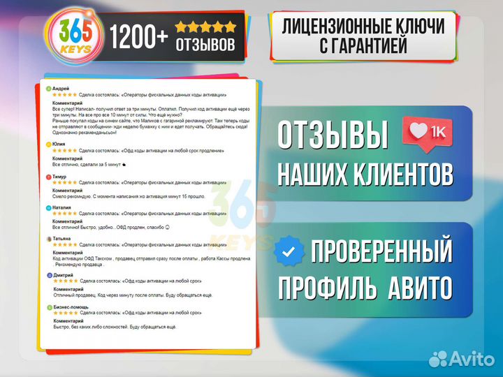 Код активации офд на 12,15,36 месяцев