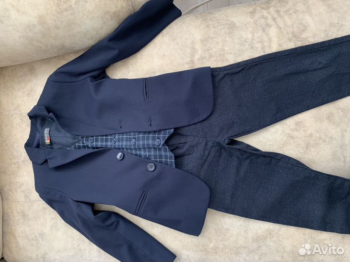 Школьная форма синяя 128см