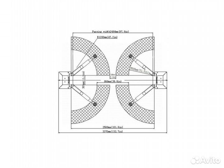 Подъемник Launch TLT-240SBS (синий)