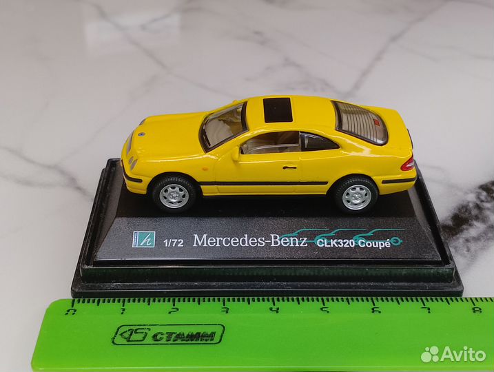 Mercedes Benz CLK 320 Coupe, желтый