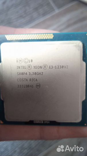 Комплект сокет lga1155 Xeon E-3 1230 v2 16гб озу