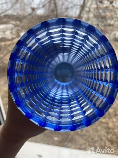 Ваза СССР цветной хрусталь