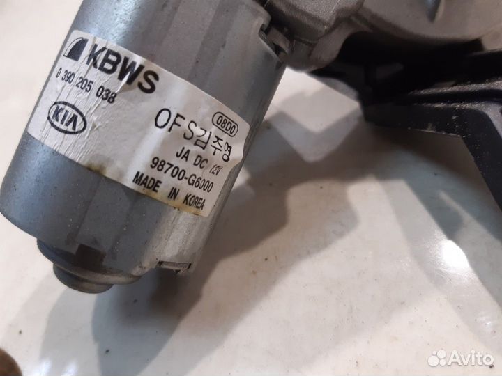 Моторчик стеклоочистителя (задний) (Kia Picanto)