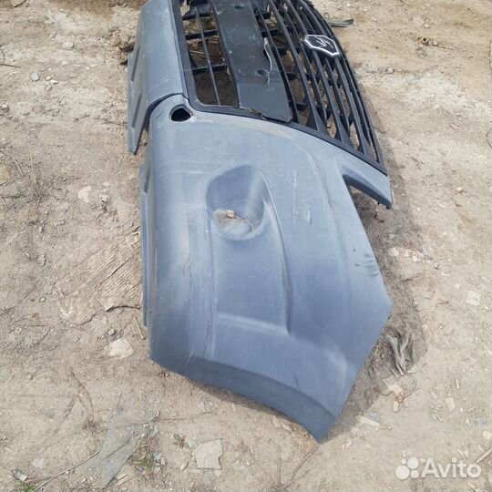 Левая часть переднего бампера газель Next