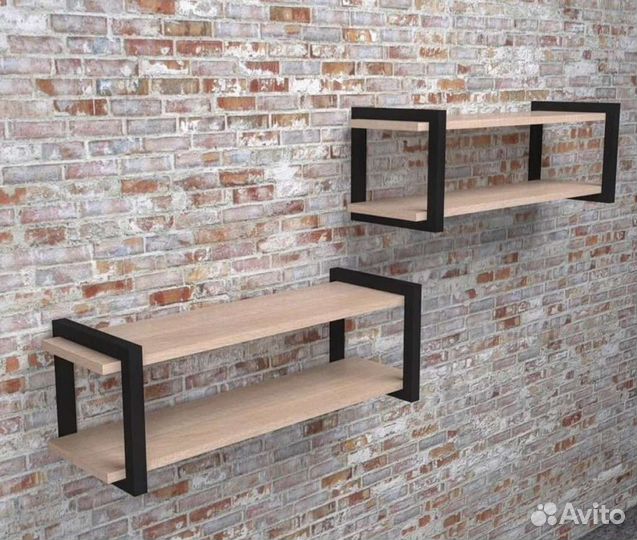 Полка настенная в стиле Лофт