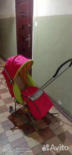 Детские санки коляска ника