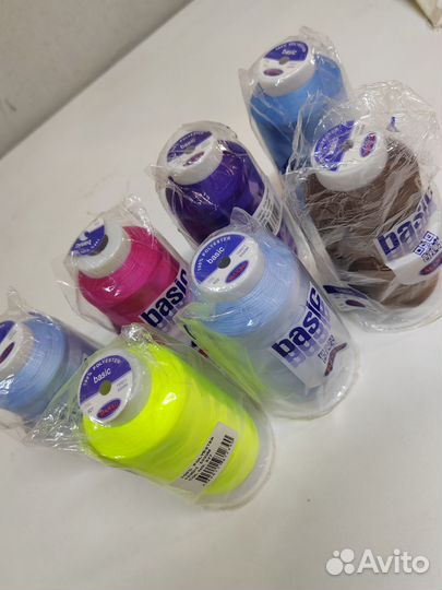 Нитки швейные текстурированные