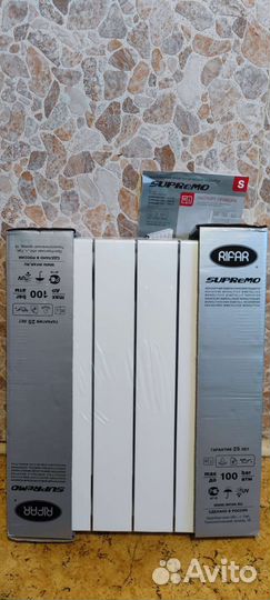 Новый радиатор биметал. Rifar supremo 500 6 секций