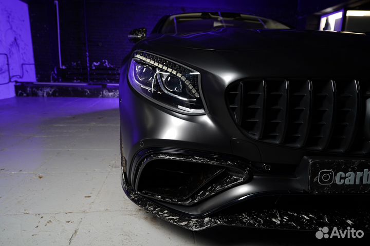 Mercedes s63 amg coupe brabus обвес кованый карбон