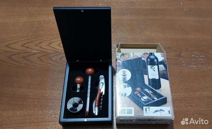 Набор подарочный бокс для вина, виски