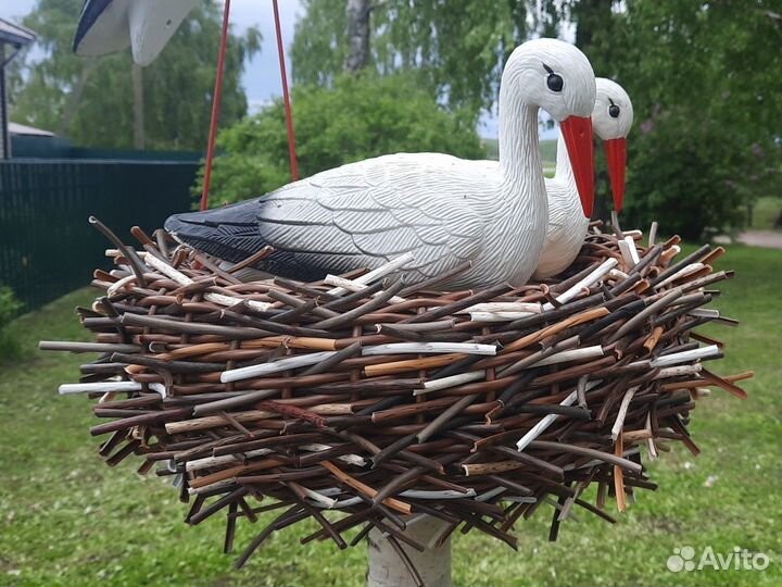 Гнездо для аистов из ротанга 40-50см