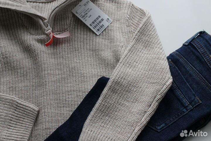 Свитер hm для мальчика и джинсы
