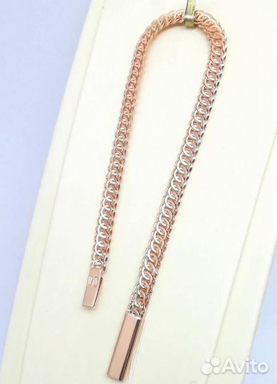 Золотой браслет Ажурный, полновесный, замок коробочка, длина 18 см, вес 4,19г