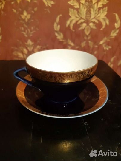 6 чайных пар. Фарфор