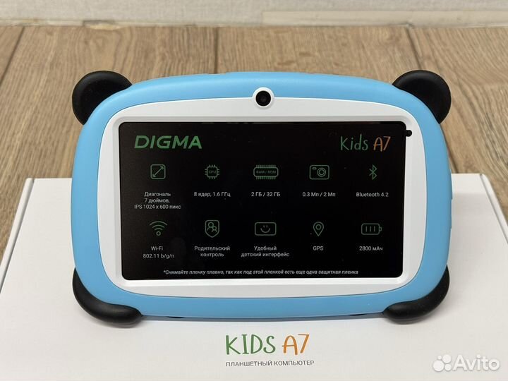 Детский планшет Digma Kids A7 2/32