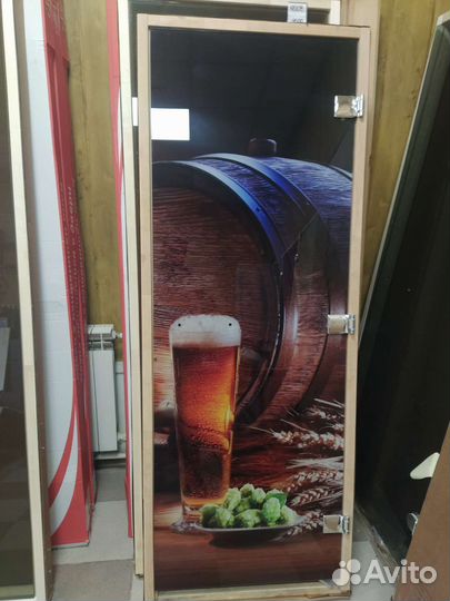 Стеклянные двери для бани/банная дверь