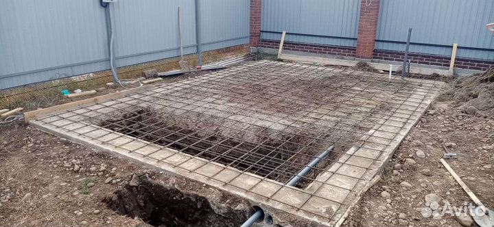 Строительство, бетонные работы