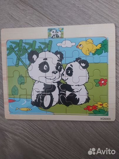 Деревянные пазлы вкладыши