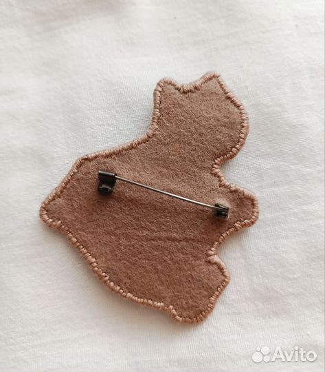 Брошь Котик