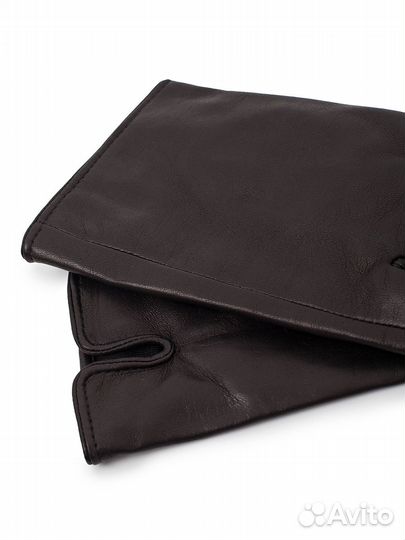 Чёрные кожаные перчатки 