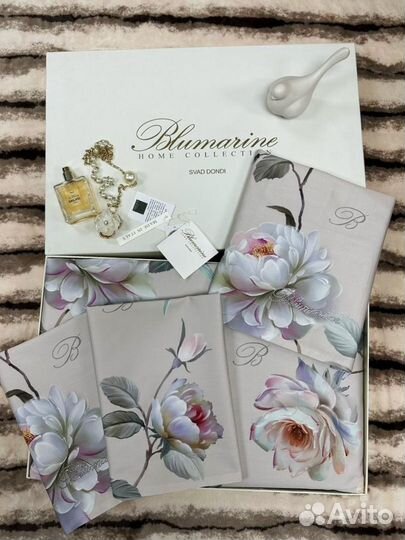 Постельное белье евро новое blumarine