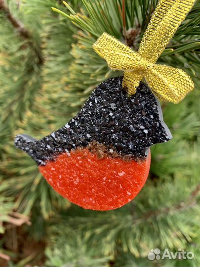 Елочные игрушки из эпоксидной смолы