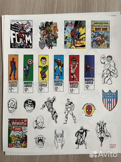 Наклейки marvel