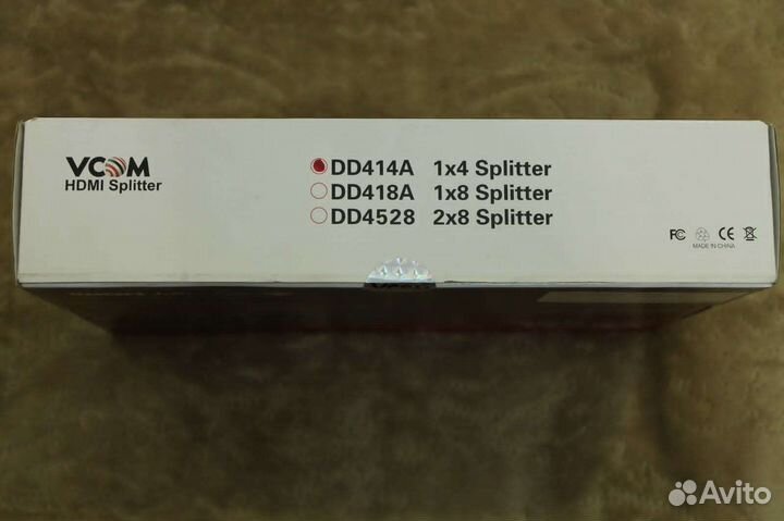 Разветвитель hdmi/Spliitter vcom (vds8044d/DD414A)