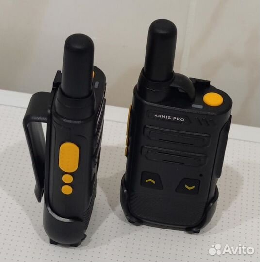 Легкая рация с наушником, комплект 2 штуки
