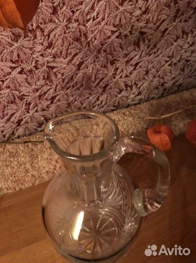 Кувшины времен СССР- гутное стекло и хрусталь
