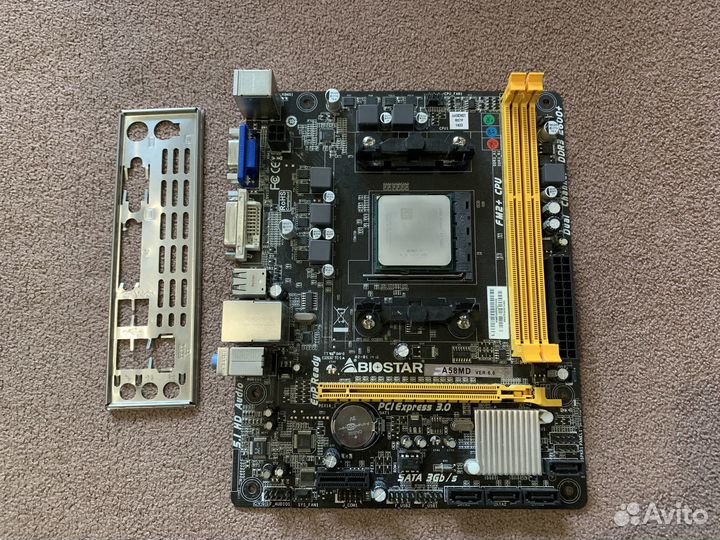 Материнская плата Biostar A58MD + Athlon X4 840