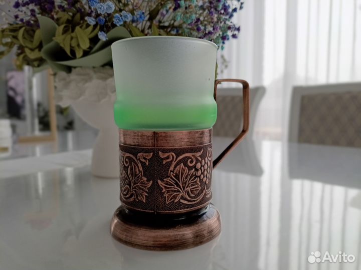 Стакан с подстаканником