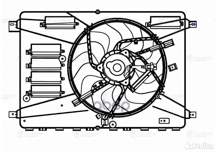 Вентилятор радиатора ford mondeo IV/S-MAX/kuga