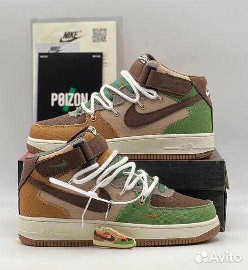 Кроссовки Nike air force 1 high с мехом