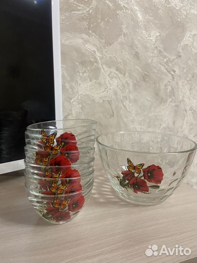 Набор салатников стеклянных