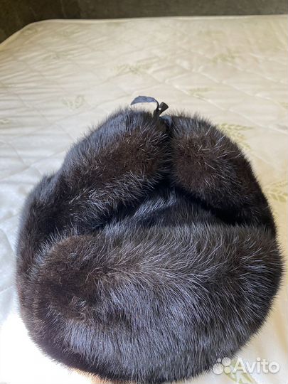 Норковая шапка домик мужская размер 56