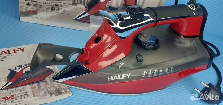 Мощный паровой утюг Haley 2600вт Пар 165гр/мин