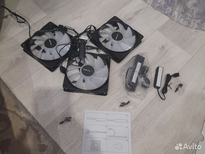 Корпусный вентилятор Deepcool DP-FA-RGB-CF120-3