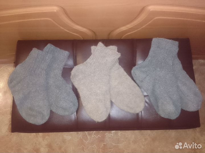 Носки мужские шерстяные вязаные